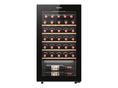 Wine Cooler, 438063, Energy efficiency class G, Free standing, Bottles capacity 34, Black