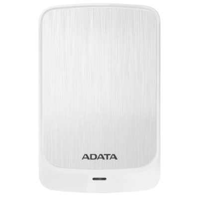 External HDD, ADATA, HV320, AHV320-1TU31-CWH, 1TB, USB 3.2, Colour White