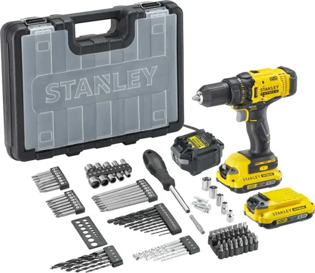 Stanley Screwdriver Kit, 18 V, 2 Ah accumulator | SFMCD700D2A-QW