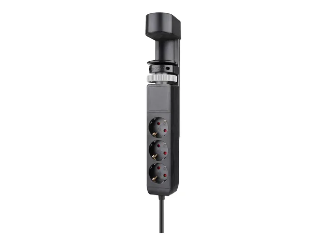 Neomounts | Desk socket with clamp and USB-C and USB-A ports - Quick charge | DS22-840BL6