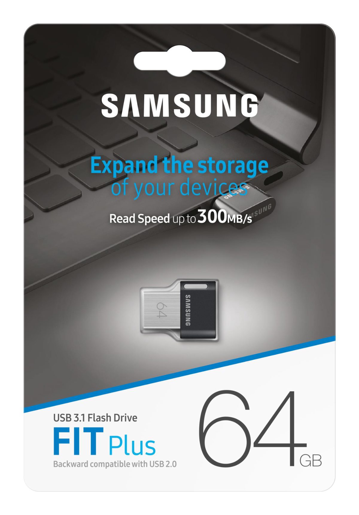 MEMORY DRIVE FLASH USB3.1 64GB/FIT PLUS MUF-64AB/APC SAMSUNG