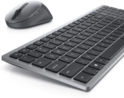 Pro Plus KM7120W, Keyboard and Mouse Set, Wireless, Mouse included, Bluetooth, Wireless connection, Lithuanian, Titan Gray