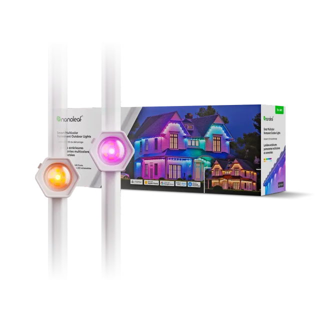 Nanoleaf Smart Multicolor Permanent Outdoor Lights Smarter Kit, 15m | 16+ Million Colours