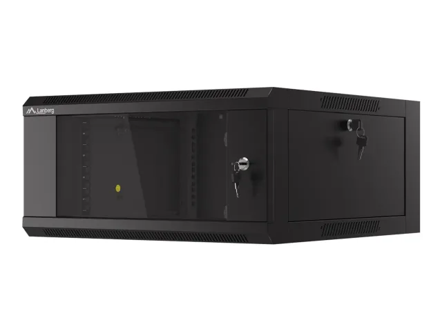 Lanberg | Rack cabinet 19" wall-mounted 4U 600 fast assembly (flat pack) | WFFA-5604-10B | Black