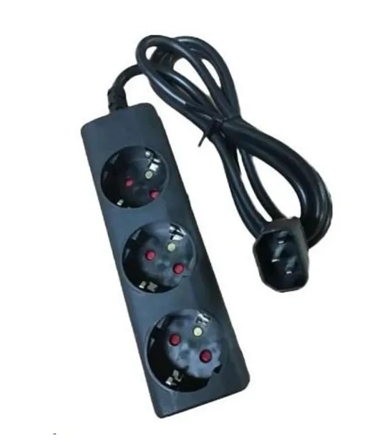 Eaton | Eaton Output cable IEC-Schuko 10A C14 - 3x Schuko-Box | 1010081 | Sockets quantity 3