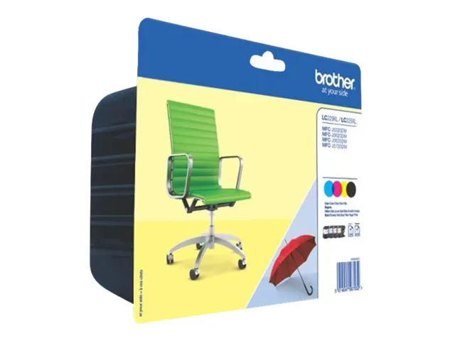Brother LC229XLVALBP | Ink Cartridge | Black, Cyan, Magenta, Yellow