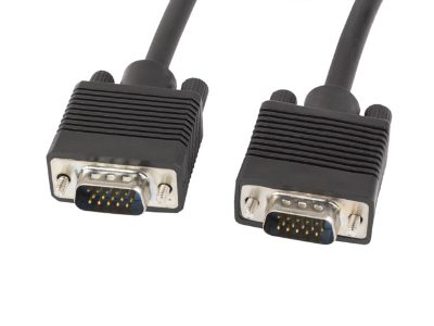 Lanberg VGA Cable, Dual-Shielded Ferrite Core, CA-VGAC-10CC-0018-B, VGA to VGA, 1.8 m