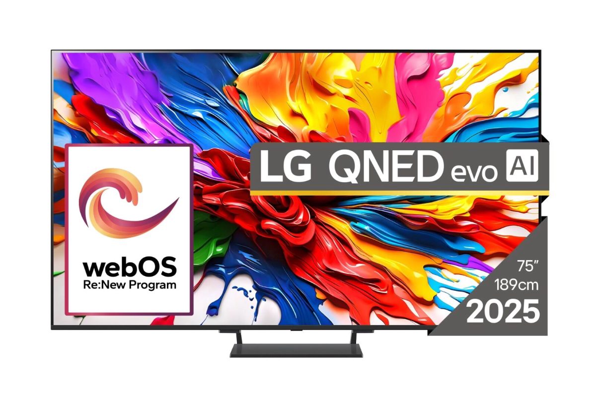 TV Set, LG, 75", 4K/Smart, 3840x2160, Wireless LAN, Bluetooth, webOS, 75QNED93A6A