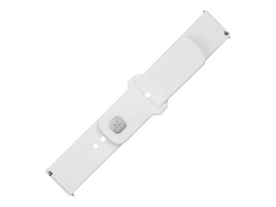Sporty Strap Set with Quick Release 22mm for smartwatch, 160-235 mm, White, Silicone