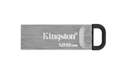 USB Flash Drive, DataTraveler Kyson, 128 GB, USB Type-A, Black/Grey
