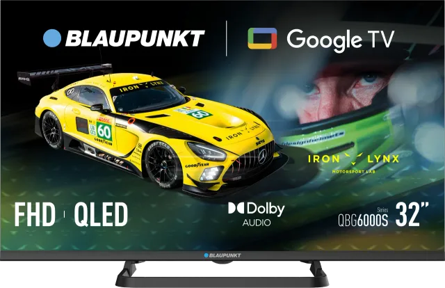 Blaupunkt QLED TV | 32QBG6000S | 32 | Smart TV | Google TV | Black