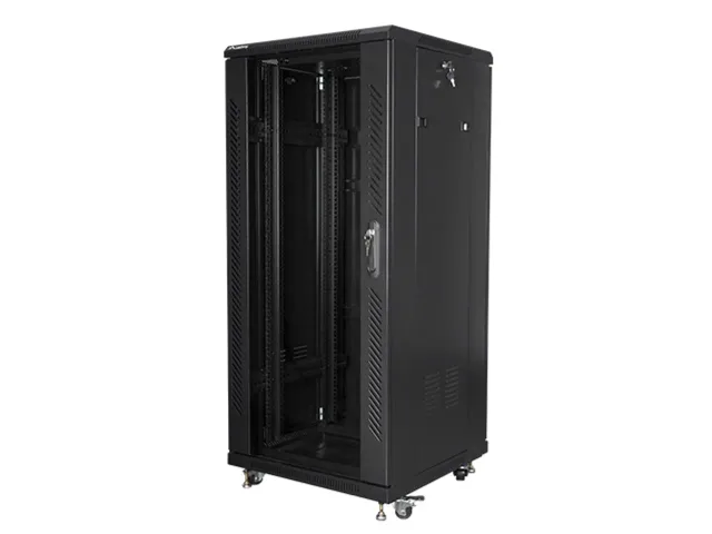 Lanberg | Rack cabinet 19" free-standing 27U/600x600 (flat pack) | FF01-6627-12B | Black