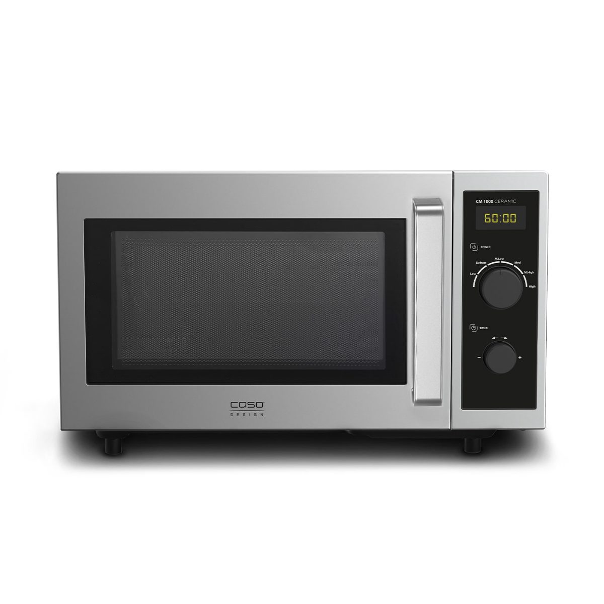 Caso Ceramic Microwave, CM 1000, Free standing, 1000 W, Stainless Steel/Black