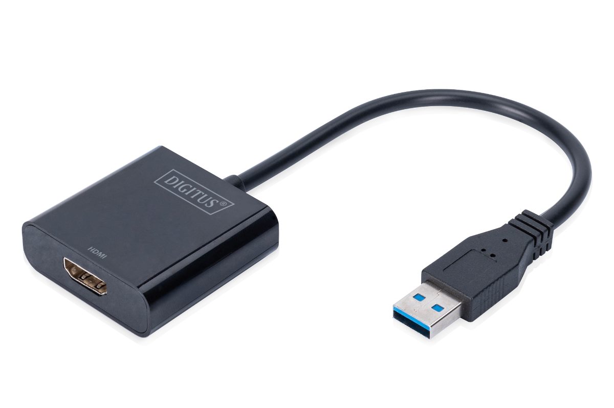 Digitus USB-A 3.2 Gen 1 to HDMI, Graphic Adapter, 0.15 m
