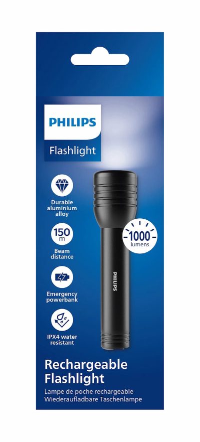 PHILIPS LED lukturis, melns