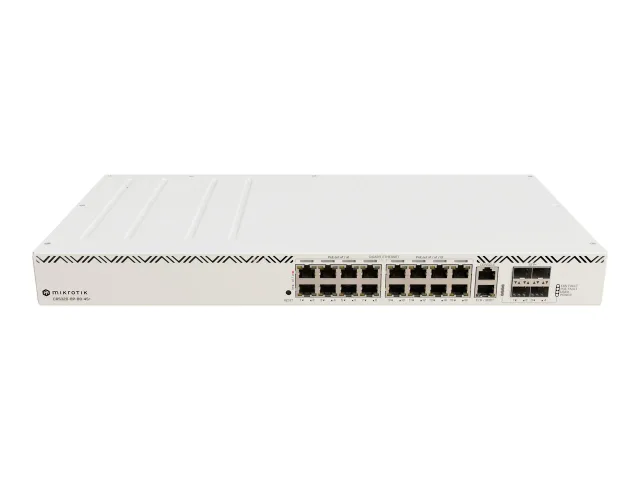 MikroTik | Cloud Router Switch | CRS320-8P-8B-4S+RM with RouterOS v7, 2U rackmount Enclosure | No Wi-Fi | 1000 Mbit/s | Ethernet LAN (RJ-45) ports 17 | Mesh Support No | MU-MiMO No | No mobile broadband