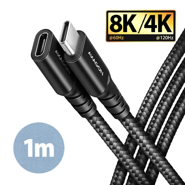 AXAGON | Extension USB 20Gbps cable, 1 m | BUCM32-CF10AB | USB-C to USB-C
