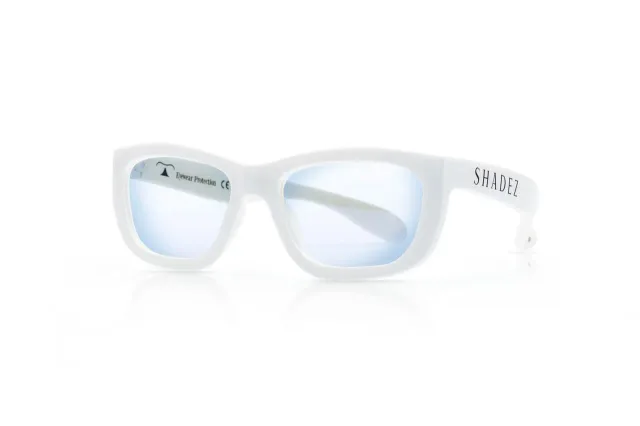 SHADEZ Blue Light White Teeny bērnu brilles digitālajām ierīcēm, 7-16 gadi