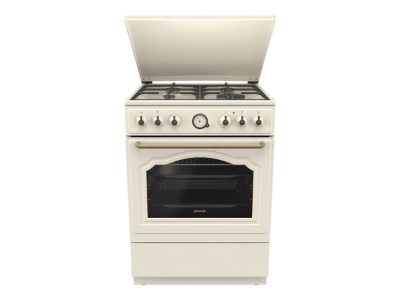Gorenje Cooker, GKS6C71CLI, Hob type Gas, Oven type Electric, Gold, Width 60 cm, Depth 60 cm, 71 L