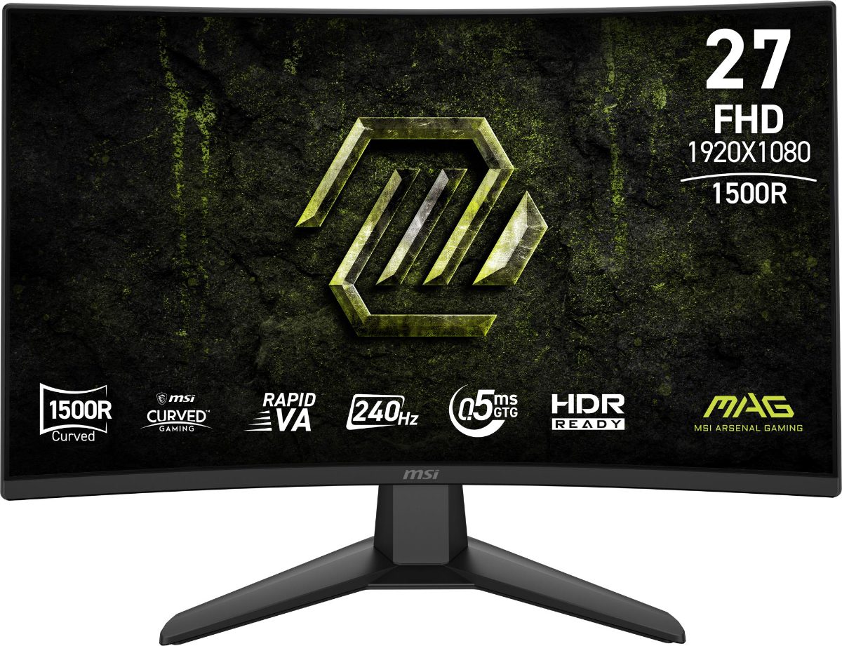 LCD Monitor, MSI, 27 ", 1920 x 1080 pixels, Full HD, Native aspect ratio 16:9, Curved, MAG274CFX24