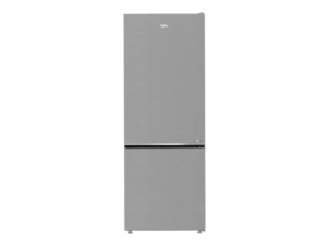 BEKO Refrigerator | B3RCNE564HXB | Energy efficiency class E | Free standing | Combi | Height 192 cm | No Frost system | Fridge net capacity 340 L | Freezer net capacity 150 L | Display | 39 dB | Stainless steel