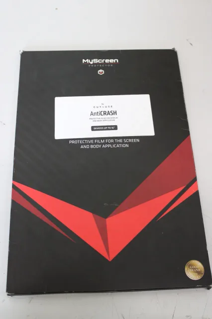 SALE OUT. MS CUT&USE antiCRASH 4.0 16" foil Sold in a pack of 10 pieces, the price is for 1 piece | SALE OUT. MyScreen CUT&USE antiCRASH 4.0 16" foil Sold in a pack of 10 pieces, the price is for 1 piece | Screen Protector | Self-healing TPU | Clear | DIRTY PACKAGING