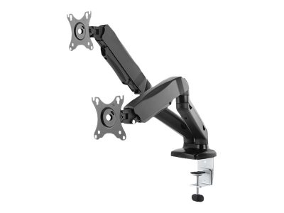 ICY BOX IB-MS304-T, Monitor stand with desk mounted base, for two screens, size up to 27'', Raidsonic