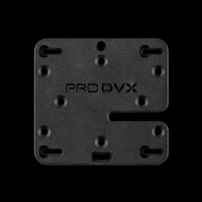 GM 75 Single Plate Glass Mount Bracket, Black