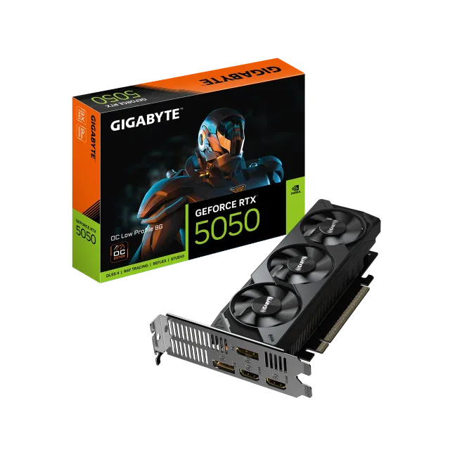 Gigabyte GeForce RTX 5050 OC Low Profile 8G | NVIDIA | 8 GB | GeForce RTX 5050 | GDDR6 | HDMI ports quantity 2 | PCI-E 5.0