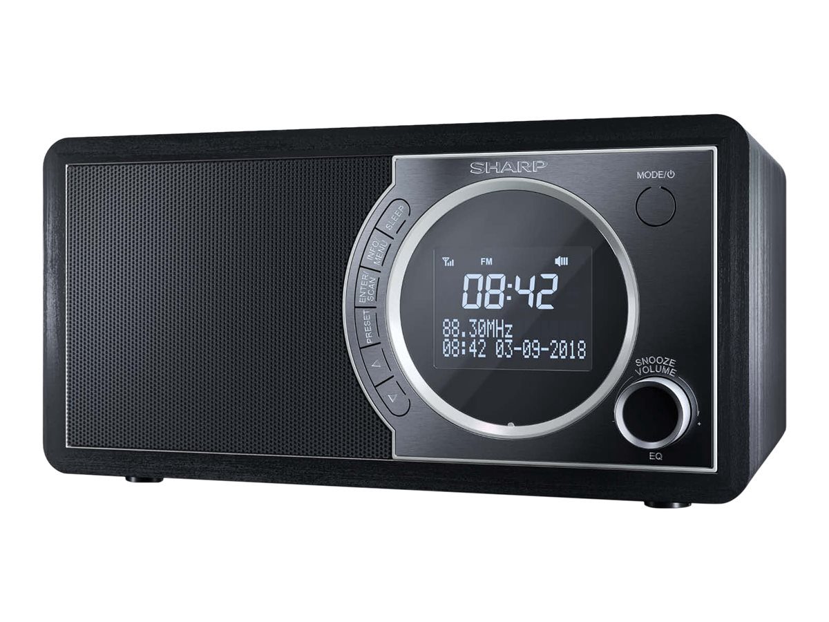 Sharp DR-450(BK) Digital Radio, FM/DAB/DAB+, Bluetooth 4.2, Alarm function, Midnight Black, Sharp, Digital Radio, DR-450(BK), Bluetooth, Midnight Black