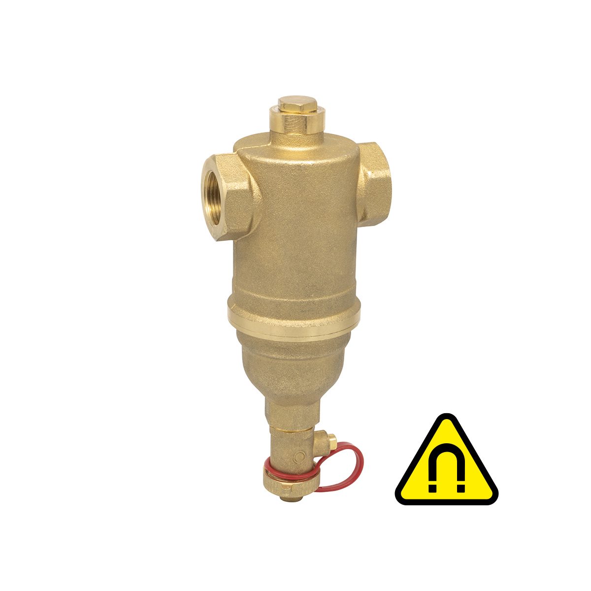 746, F-F dirt separator for heating and cooling systems with a removable magnetic cartridge
