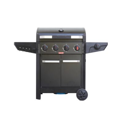 Barbecook Gas Barbecue Luca 412 with Cabinet and Sideburner, 145.4 x 60.3 x 112.3 cm, BC-GAS-3100