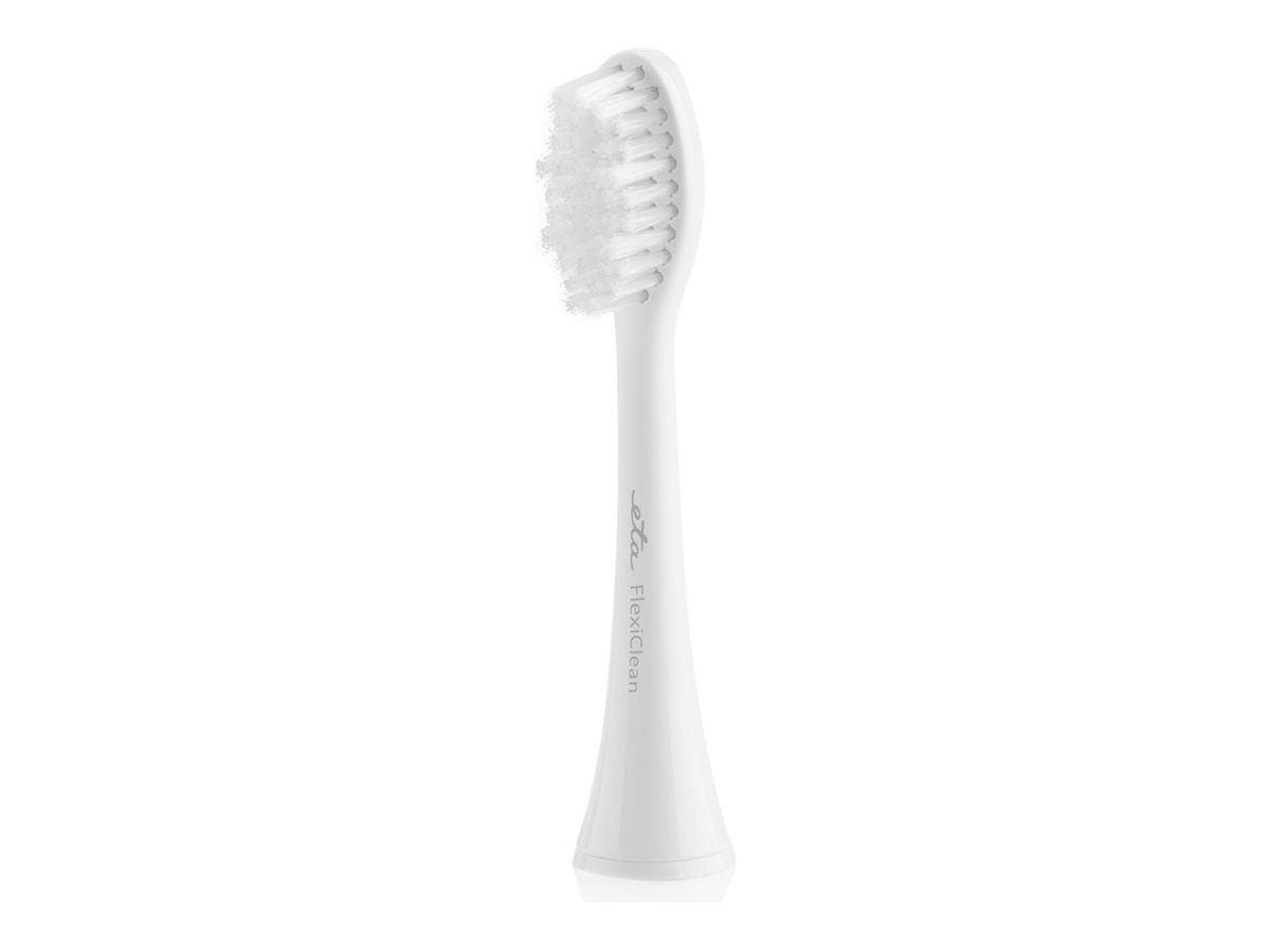 Toothbrush replacement, FlexiClean ETA070790100, Heads, For adults, Number of brush heads included 2, Number of teeth brushing modes Does not apply, White