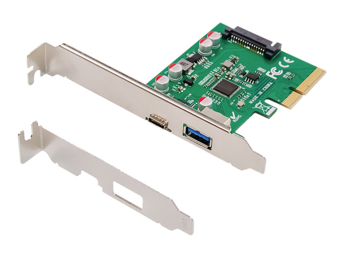 PCIe card, USB-C 3.1 Gen 2, 10Gpbs, USB-A 3.1, DS-30225