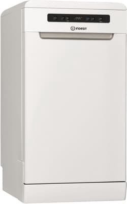 INDESIT Dishwasher, DSFO 3T224 C, Free standing, Width 45 cm, Number of place settings 10, Number of programs 9, Energy efficiency class E, Display, White