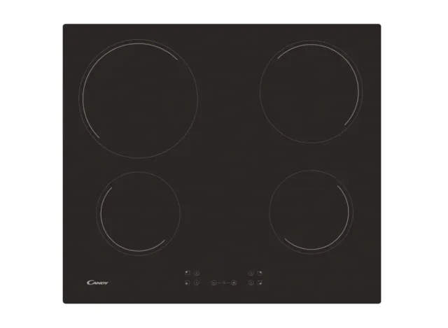 Candy | Hob | CH64CCB/4U2 | Vitroceramic | Number of burners/cooking zones 4 | Touch | Black