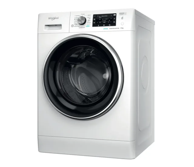 Whirlpool Washing machine | FFD 9489 BCV EE | Energy efficiency class A | Front loading | Washing capacity 9 kg | 1400 RPM | Depth 63 cm | Width 60 cm | Display | LCD | Steam function | White