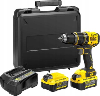Stanley 18V V20 Premium Brushless Hammer Drill Driver - 4.0Ah Kit, SFMCD721M2K-QW, 18 V, 4.0 Ah, Lithium-Ion (Li-Ion)