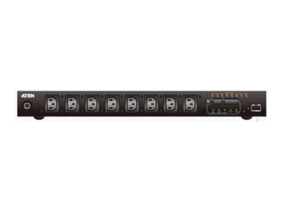 Aten PE8108G-ATA-G 8-Port Intelligent 1U ECO Power Distribution Unit (PDU), Metered & Switched by Outlet (8 x C13) 10Amp, Aten