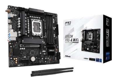 Mainboard, ASROCK, Intel B860 Express, LGA1851, Micro-ATX, Memory DDR5, Memory slots 4, B860MPRO-AWIFI