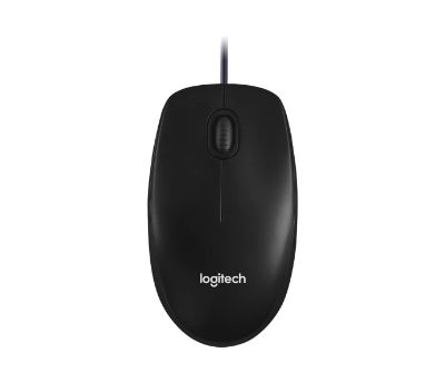 Mouse, M100, Optical mouse, Optical, Wired, Black