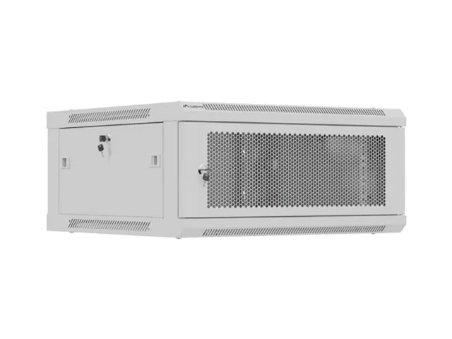 Lanberg Wall mounted installation cabinet 19" 4U 600X600 | WF01-6604-23S | Grey