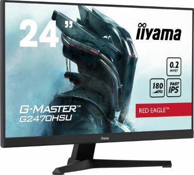 LCD Monitor, IIYAMA, G2470HSU-B6, 24", Panel IPS, 1920x1080, 16:9, 180Hz, Matte, 0.2 ms, Speakers, Colour Black