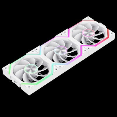 Gamemax FN12A-N2 WL-RW, Case fan, White
