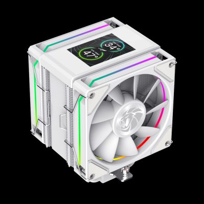 Gamemax CPU Air Cooler, SIGMA 620 LCD WH, White