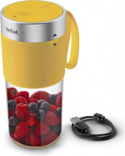 TEFAL Lightmix portatīvais bezvadu blenderis, 300 ml, dzeltens