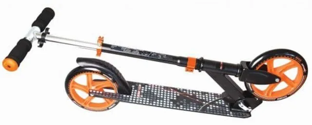 Muuwmi Aluminium Scooter skrejritenis 200 mm, melns/oranžs