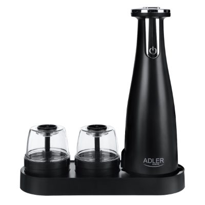 Electric Salt and pepper grinder, AD 4449b, Housing material ABS plastic, 7 W, Lithium, Matte Black
