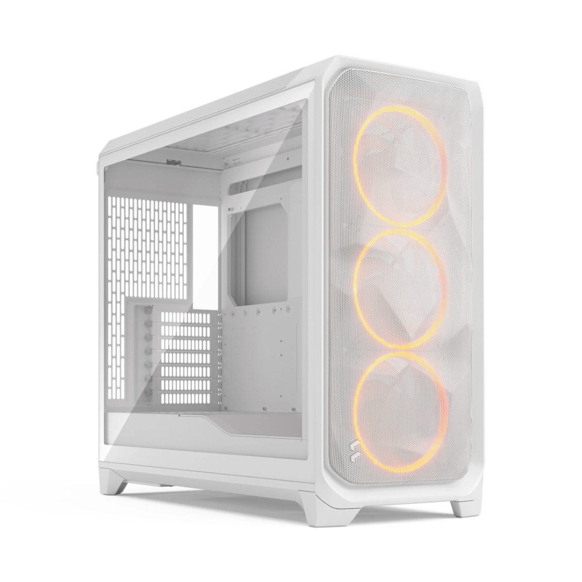 Fractal Design Meshify 3 XL, White RGB TG Clear Tint, Mid-Tower, ATX