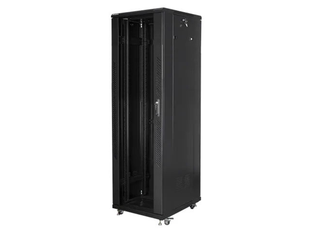 Lanberg | Rack cabinet 19" free-standing 42U/600x800 (flat pack) | FF01-6842-12B | Black